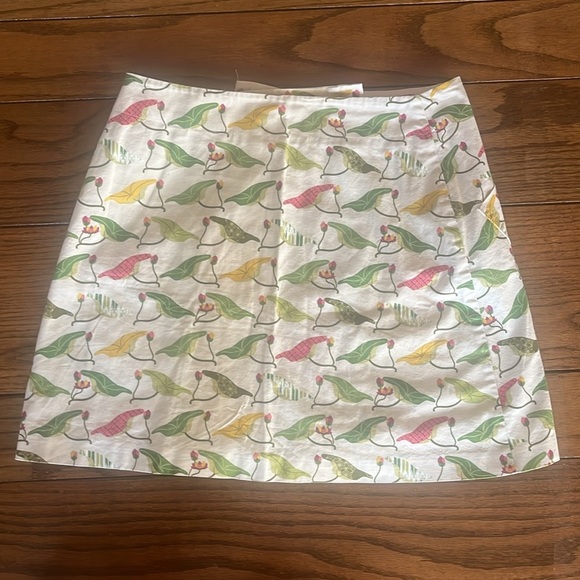 Anthropologie Bow & Arrow Water Lily Pocket Floral Pleated Wrap Skirt Size 6 - Picture 9 of 9